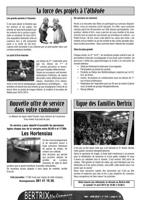 Revue Communale de Bertrix nÂ° 118