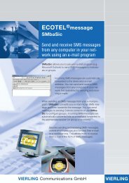 VIERLING ECOTEL® message SMbaSic - teles