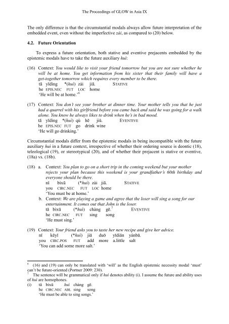 The Interaction of Modals and Temporal Marking in Mandarin Chinese