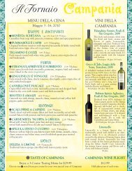 a printable version of this menu in PDF format - Il Fornaio