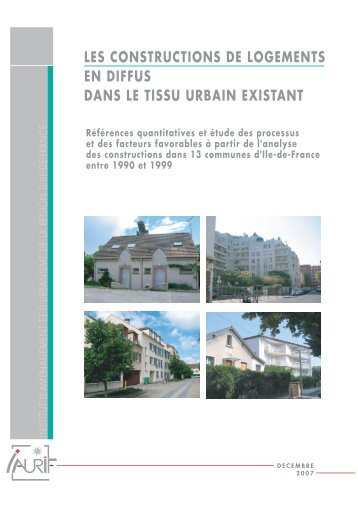 les constructions de logements en diffus dans le tissu urbain existant