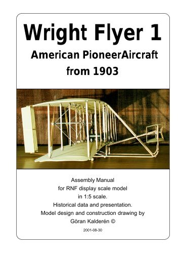 Wright Flyer 1 American PioneerAircraft from 1903 - Macca's Vintage ...