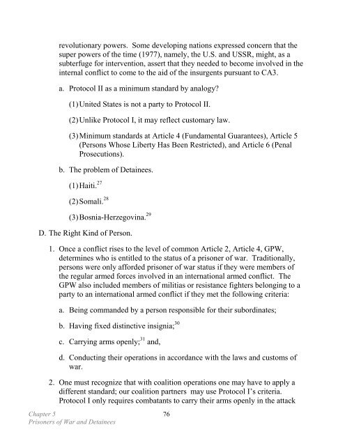 Law of War Workshop Deskbook - Higgins Counterterrorism ...