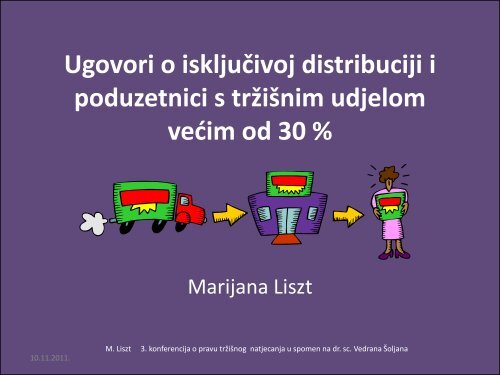 Ugovori o iskljuÃ„Âivoj distribuciji i poduzetnici s trÃ…Â¾iÃ…Â¡nim udjelom ...