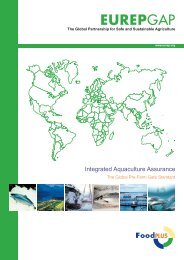 EUREPGAP â€œIntegrated Aquaculture Assuranceâ€ - GlobalGAP