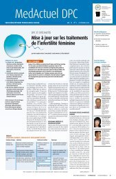 Mise Ã  jour sur les traitements de l'infertilitÃ© ... - Profession SantÃ©