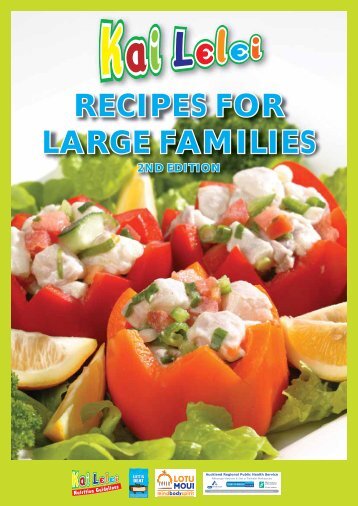Kai Lelei - Recipes for Large Families - Health Navigator NZ