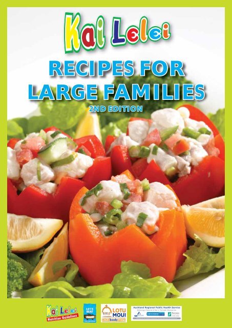 Kai Lelei - Recipes for Large Families - Health Navigator NZ