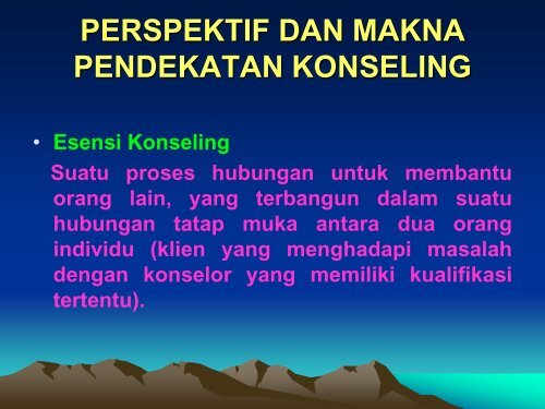 Konseling Psikoanalisis