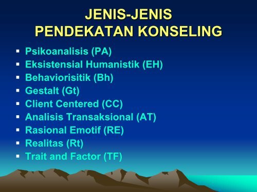 Konseling Psikoanalisis