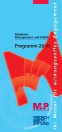 Programm 2010 Ihr Motor fÃ¼r wirkungsvolles Engagement