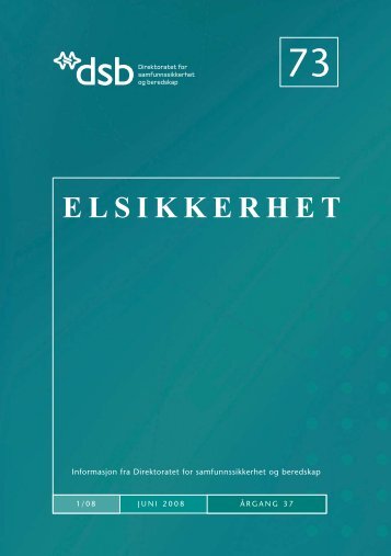 Elsikkerhet nr. 73 - Direktoratet for samfunnssikkerhet og beredskap