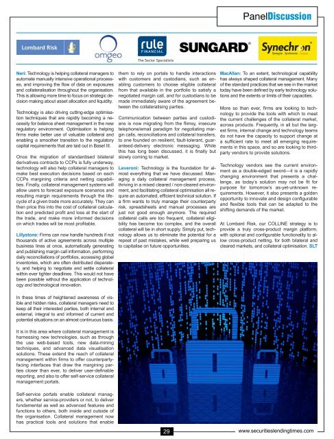 Collateral Management - Securities Lending Times