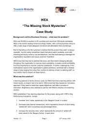 IKEA â€œThe Missing Stock Mysteriesâ€ Case Study - Towards Maturity