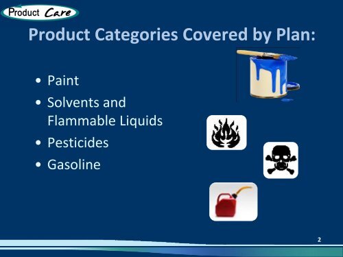 BC Paint and HHW Product Stewardship Plan 2012 ... - Product Care