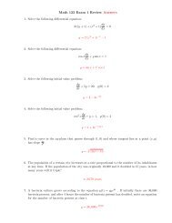 Math 123 Exam 1 Review Answers