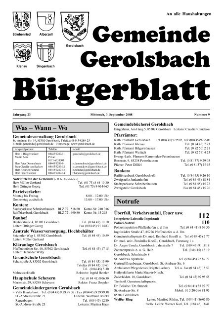 September - Gerolsbach