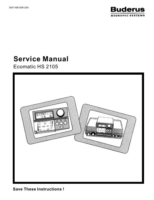 Service Manual - Buderus