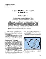 Forensic DNA Analysis in Criminal Investigations - Philippine ...