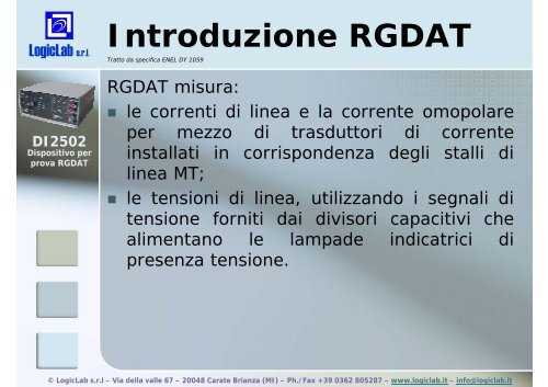 Presentazione Corso di Formazione (pdf) - LogicLab srl