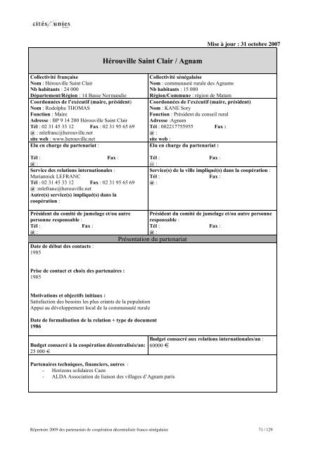 RÃ©pertoire des partenariats de coopÃ©ration dÃ©centralisÃ©e franco ...