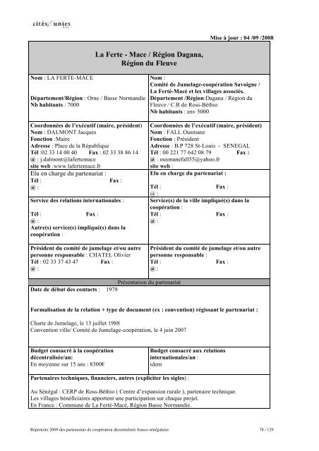 RÃ©pertoire des partenariats de coopÃ©ration dÃ©centralisÃ©e franco ...