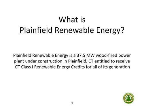 Michael Witzing, President, Plainfield Renewable Energy