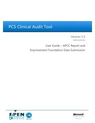PCS Clinical Audit Tool - Pen Computer Systems