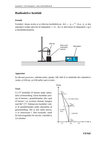 Radioaktive henfald - matematikfysik