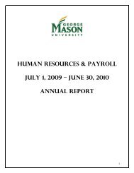 2010 Annual Report - Human Resources and Payroll - George ...