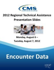 2012 Encounter Data Slide ... - CSSC Operations