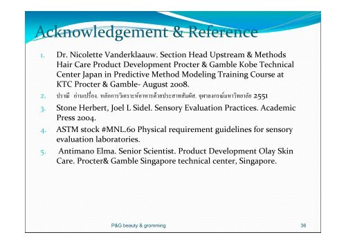 Sensory Evaluation for Cosmetics