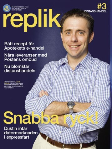 Rätt recept för Apotekets e-handel Nära leveranser med Postens ...