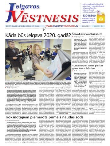 2011.gada 20.oktobris Nr.41(226) - Jelgavas VÄstnesis