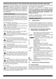 instruction manual for capacitor discharge ... - Cebotechusa.com