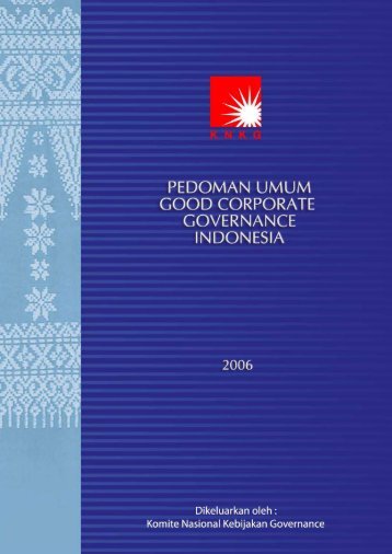 Pedoman GCG Indonesia 2006