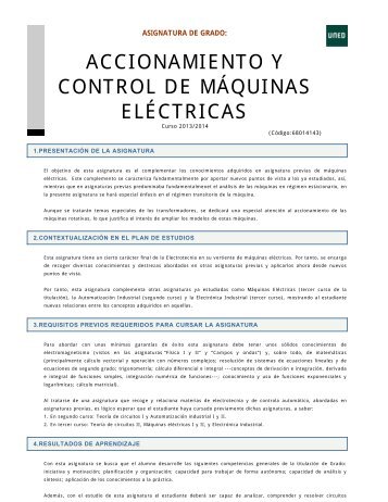 accionamiento y control de mÃ¡quinas elÃ©ctricas - uri=ieec.uned