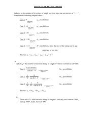 MATH 245: QUIZ 6 SOLUTIONS 1) Let an = the ... - Kkuniyuk.com