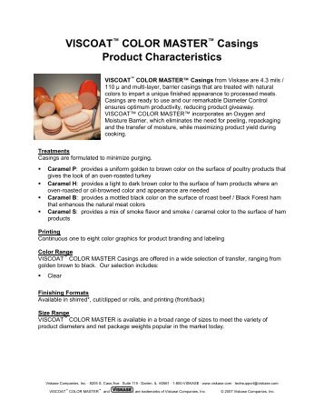 Viscoat Color Master TDS_Website _Public_ - Viskase
