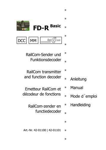 Anleitung Funktionsdecoder FD-R Basic - MDVR