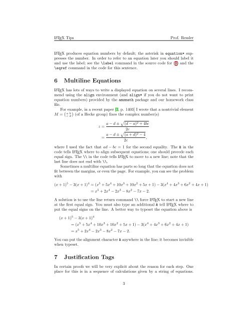 LATEX Tips - eDisk