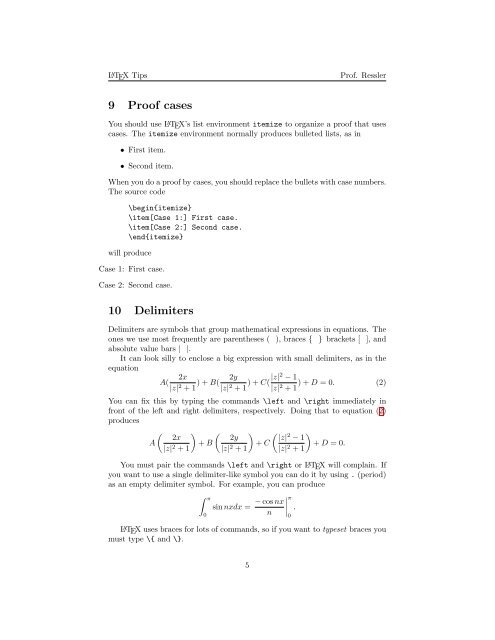 LATEX Tips - eDisk