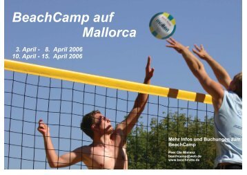BeachCamp auf Mallorca 3.April - Deutscher Volleyball-Verband