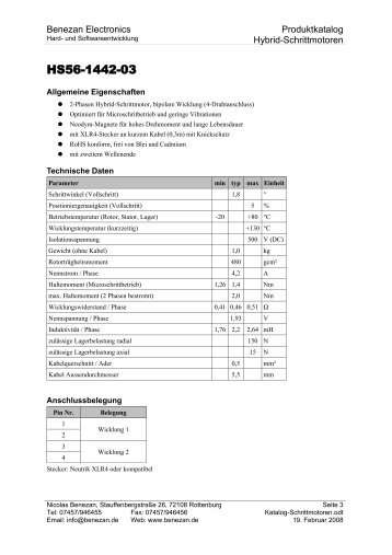 HS56-1442-03 - Benezan Electronics