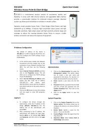 EOC1650 Quick Start Guide Wireless Access Point & Client Bridge