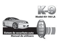 Documentatie Alarma auto K9 model 140 - Auto100.ro