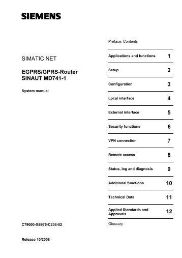 EGPRS/GPRS-Router SINAUT MD741-1