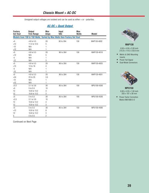 Power-One 2010 Product Update Catalog - Armspower.com