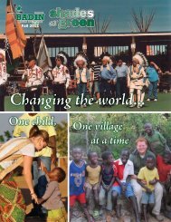 Changing the world... - Stephen T. Badin High School