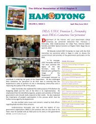 Hamodyong April-May-June 2013 - DILG Regional Office No. 5